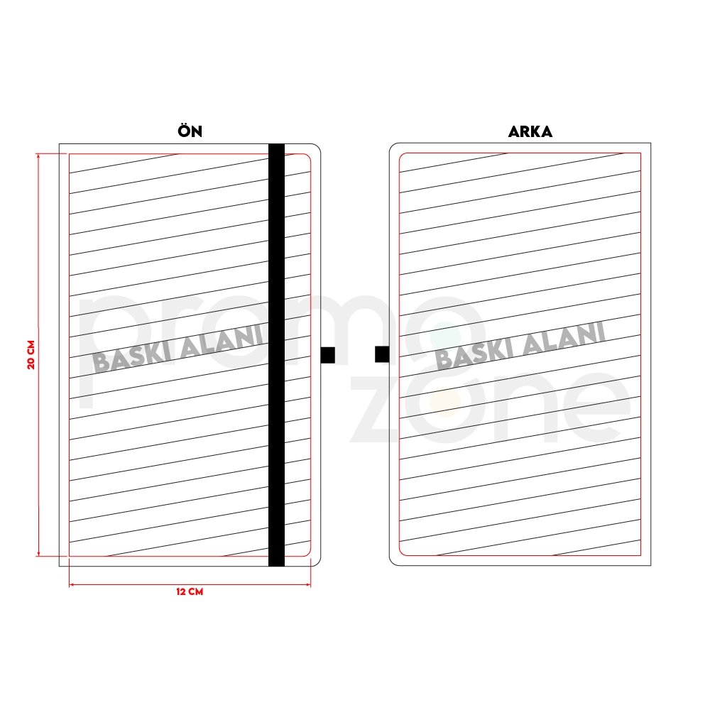 13x21 Termo Deri Tarihsiz Defter