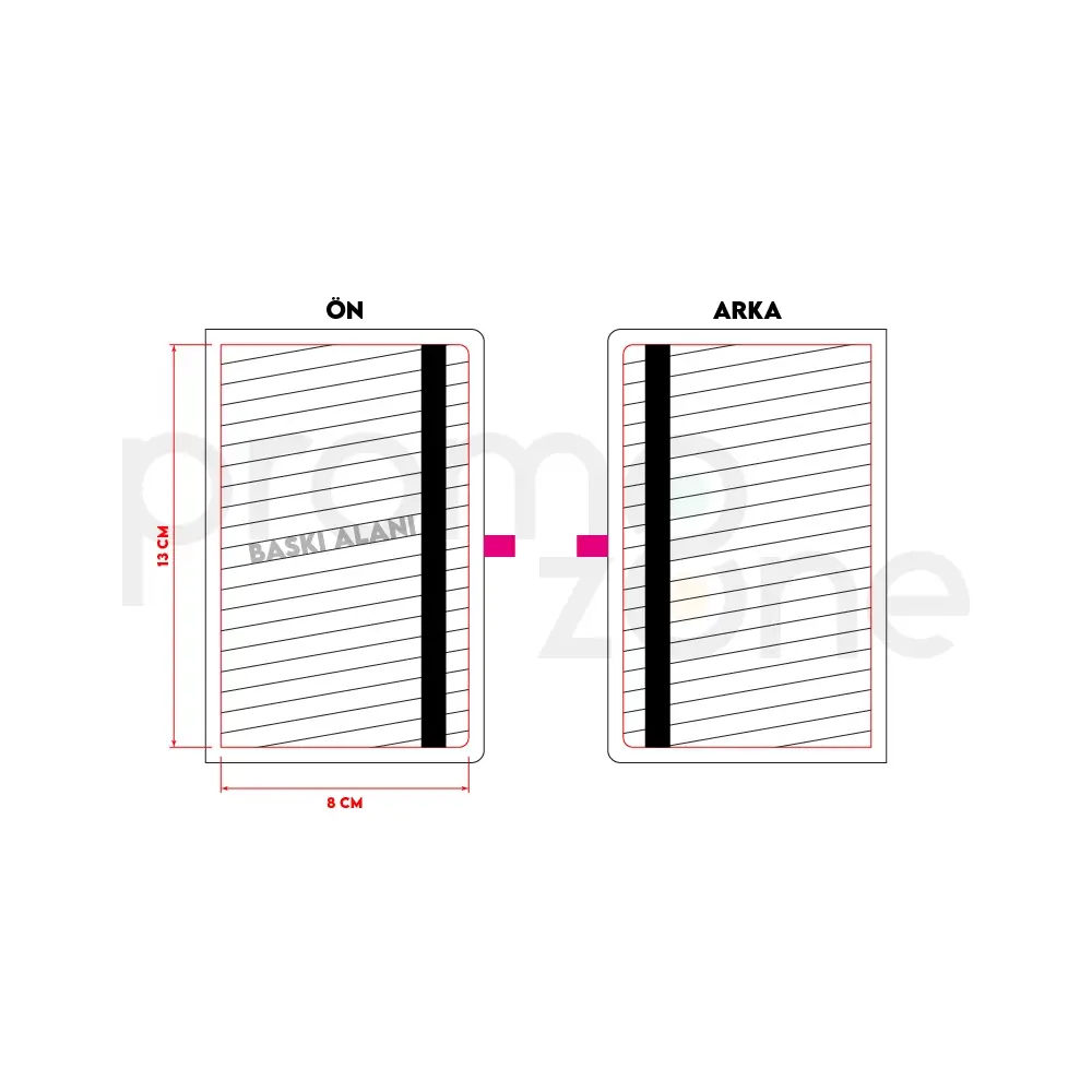 9x14 Termo Deri Kapaklı Cep Boy Tarihsiz Defter