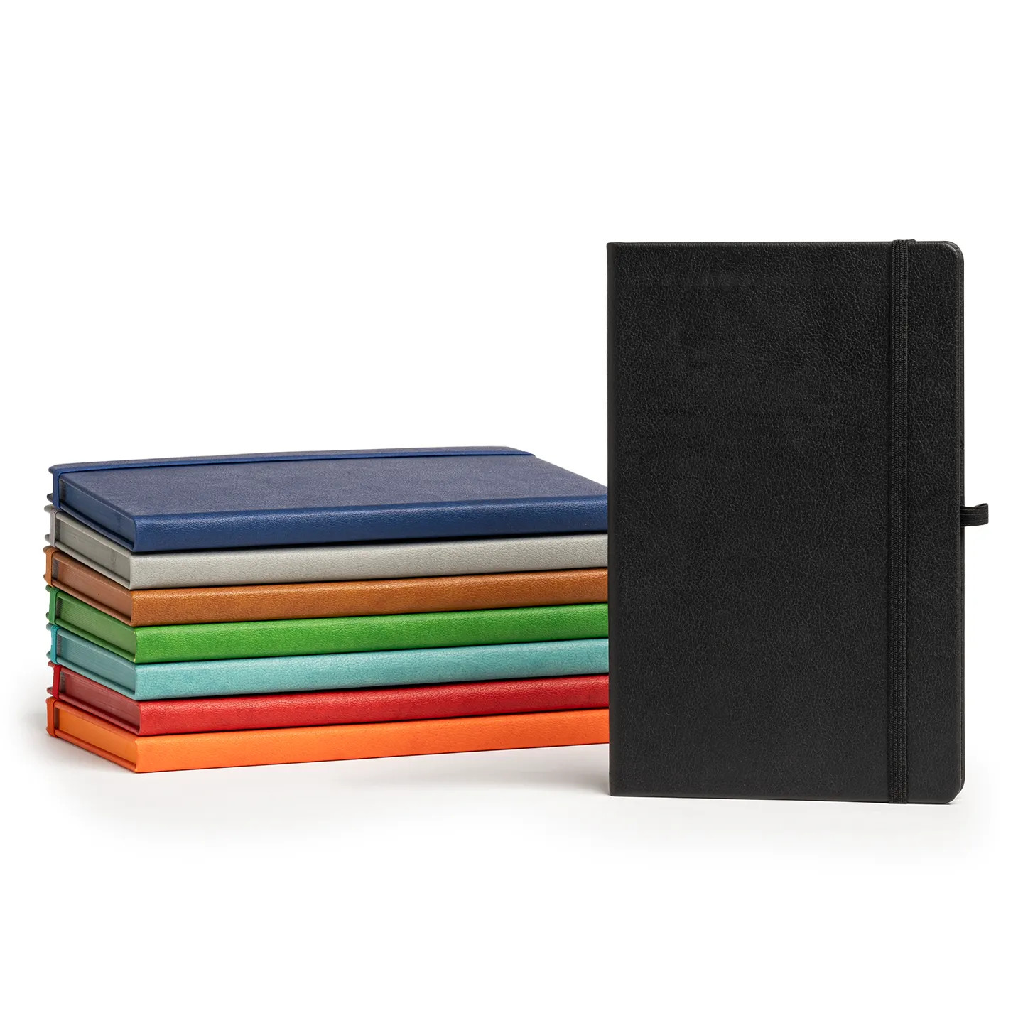13 x 21 cm Termo PU Sert Kapaklı Tarihsiz Defter, 196 Sayfa, 80 gr Ivory Krem Çizgili İç Kağıt, Renkli Kenarlı, Esnek Lastikli, Kalem Tutuculu Promozone