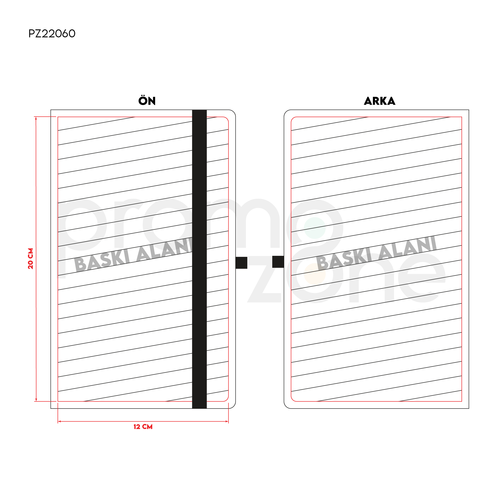 Termoderi Kapaklı Defter ( 13 x 21 cm )
