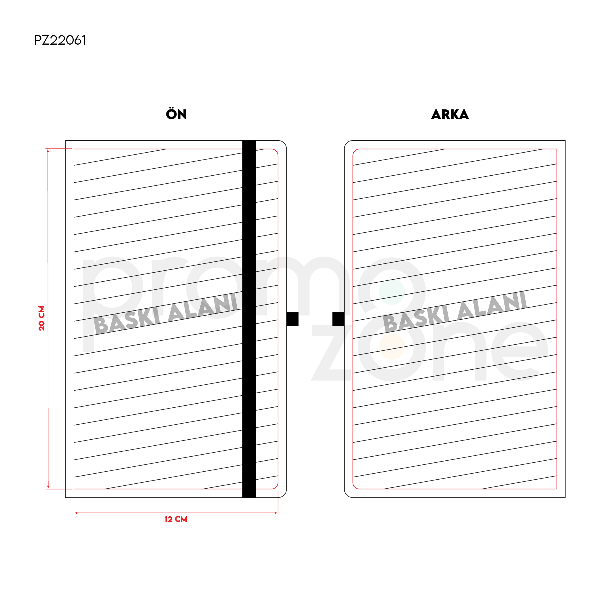 Termoderi Kapaklı Defter ( 13 x 21 cm )