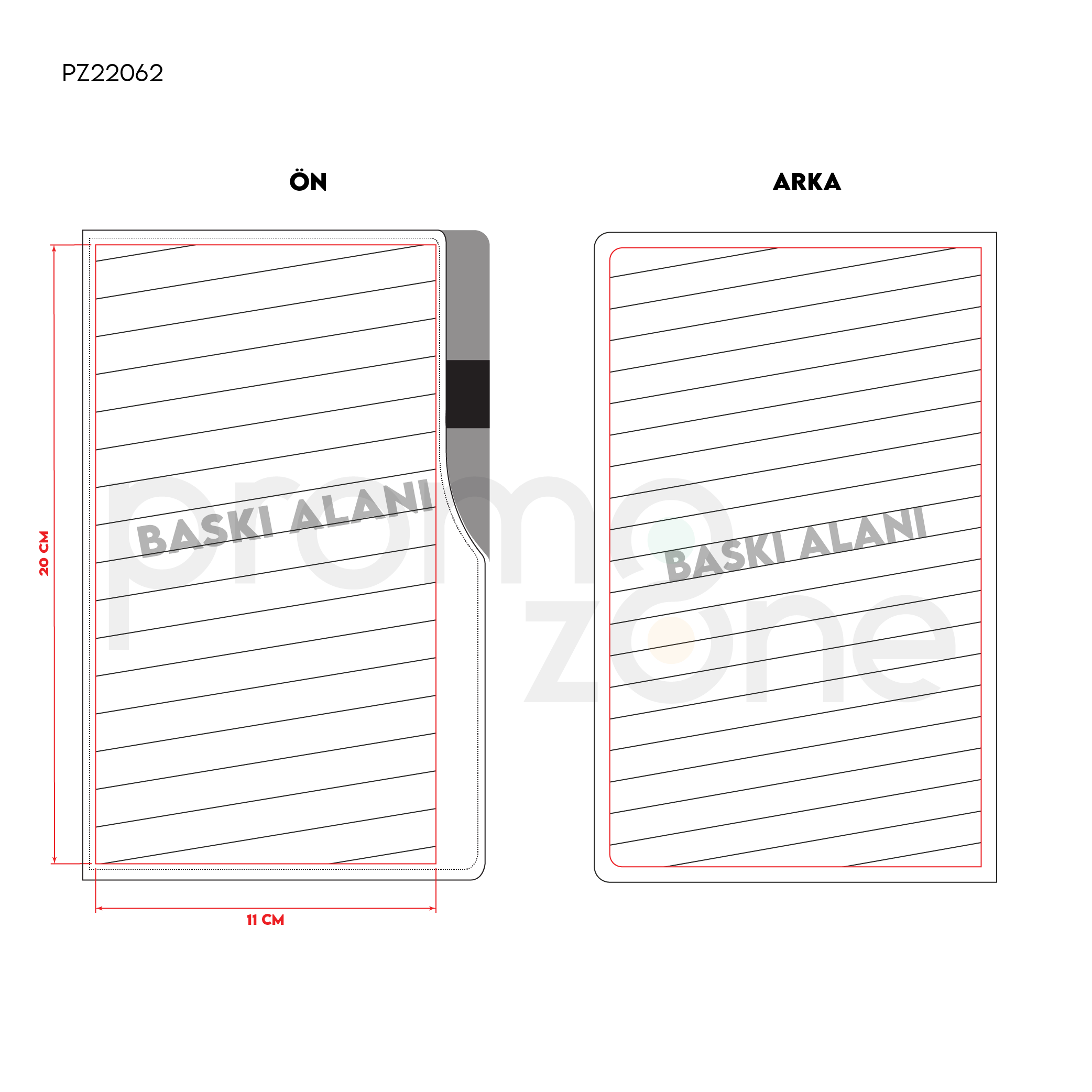 Termoderi Kapaklı Defter ( 13 x 21 cm )