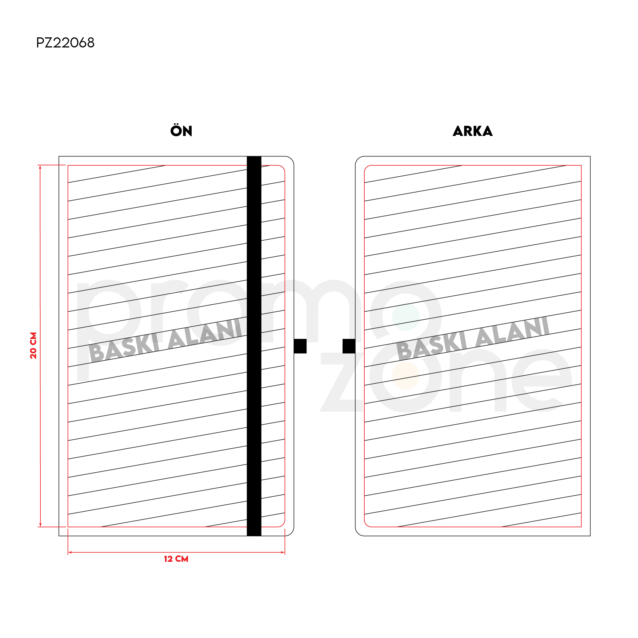 Termoderi Kapaklı Defter ( 13 x 21 cm )
