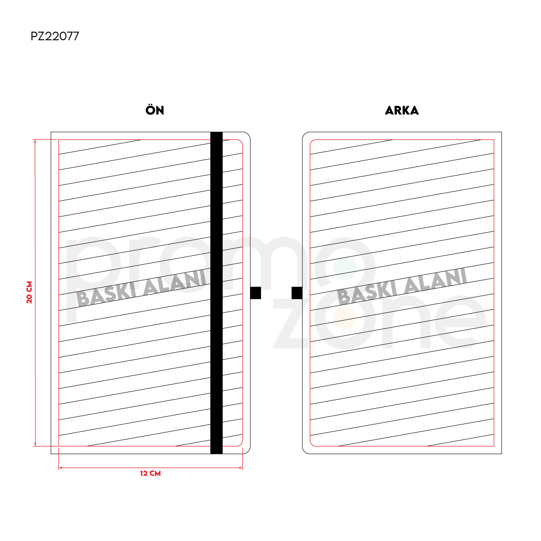 Termo Deri Kapak Kareli Defter