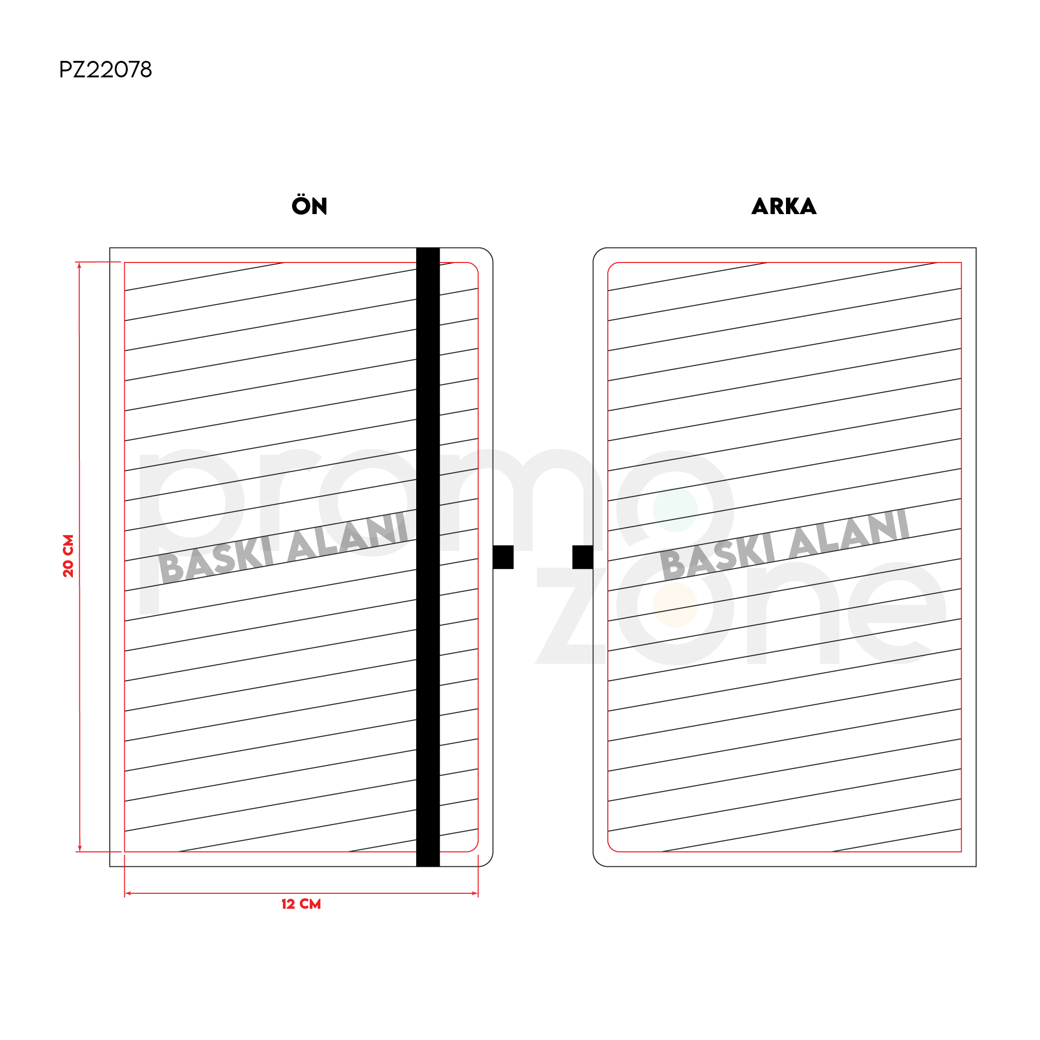 Termoderi Yumuşak Çift Kapak Defter ( 13 x 21 cm )