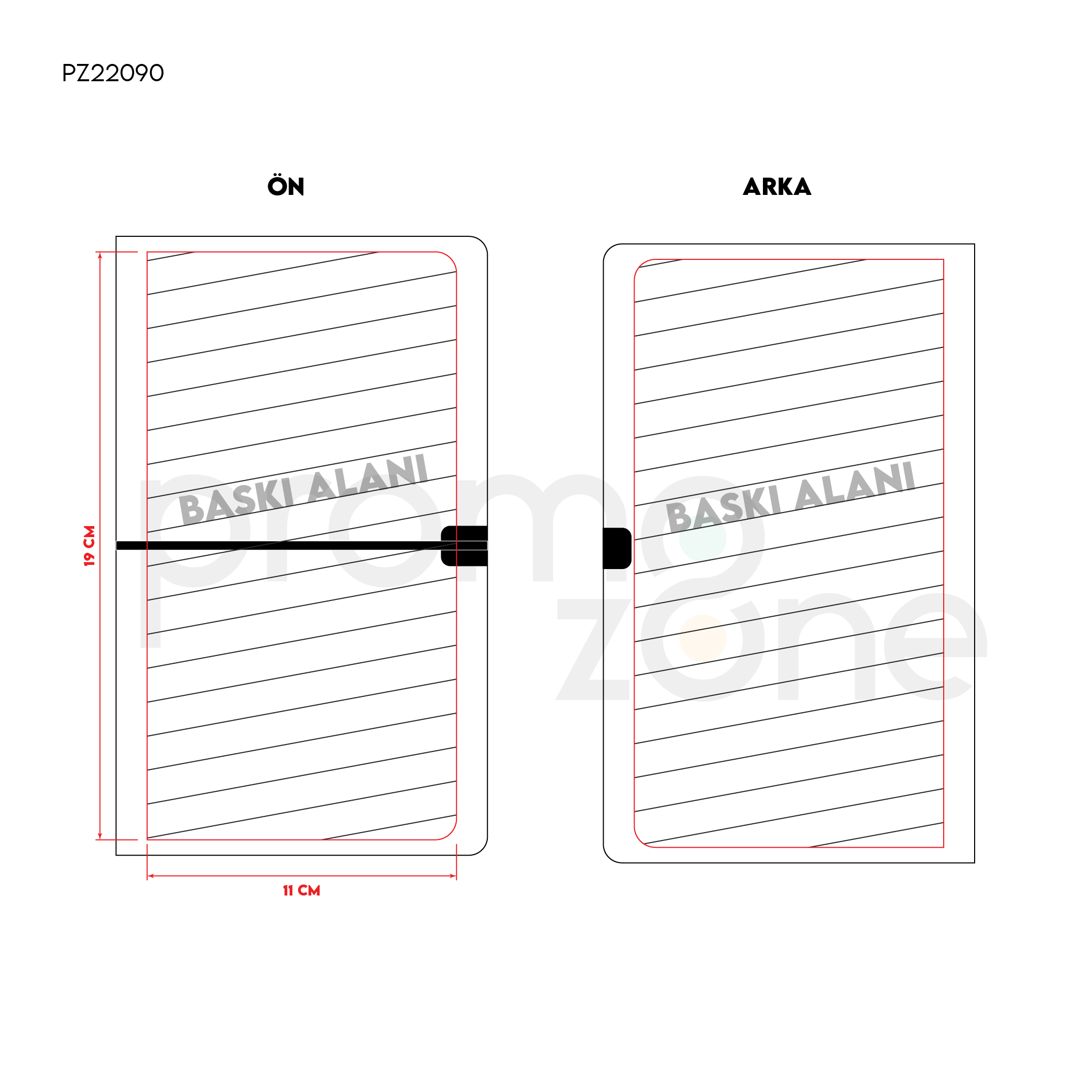 Yumuşak Kapak Defter 12 x 20 cm Promozone
