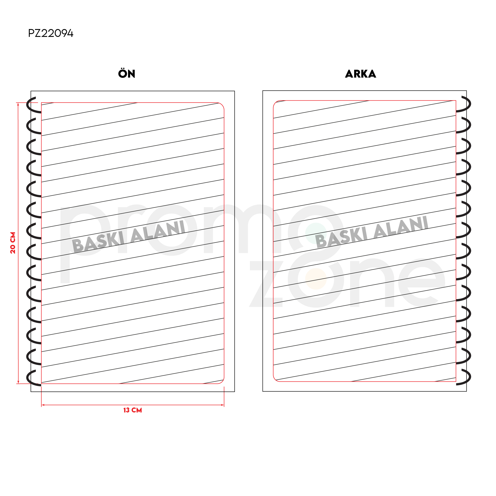 Yumuşak Kapaklı Spiralli Defter 14,4 x 21,2 cm