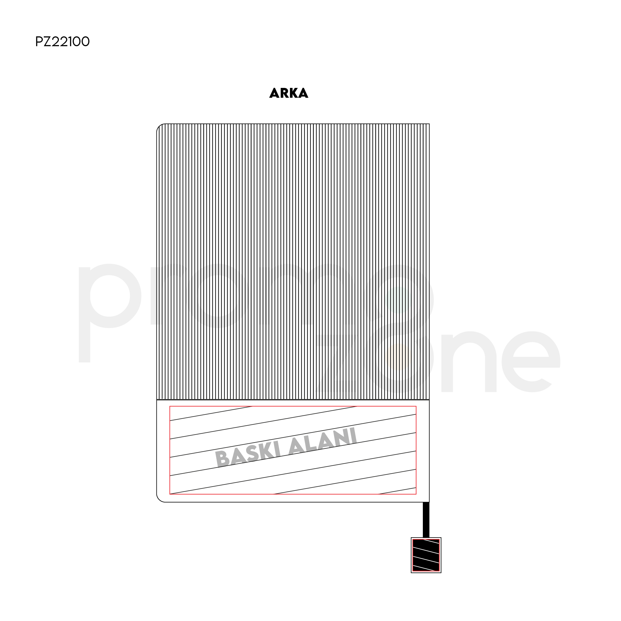 Yumuşak Kapak Kutulu Defter 15,5 x 21,5 cm Promozone