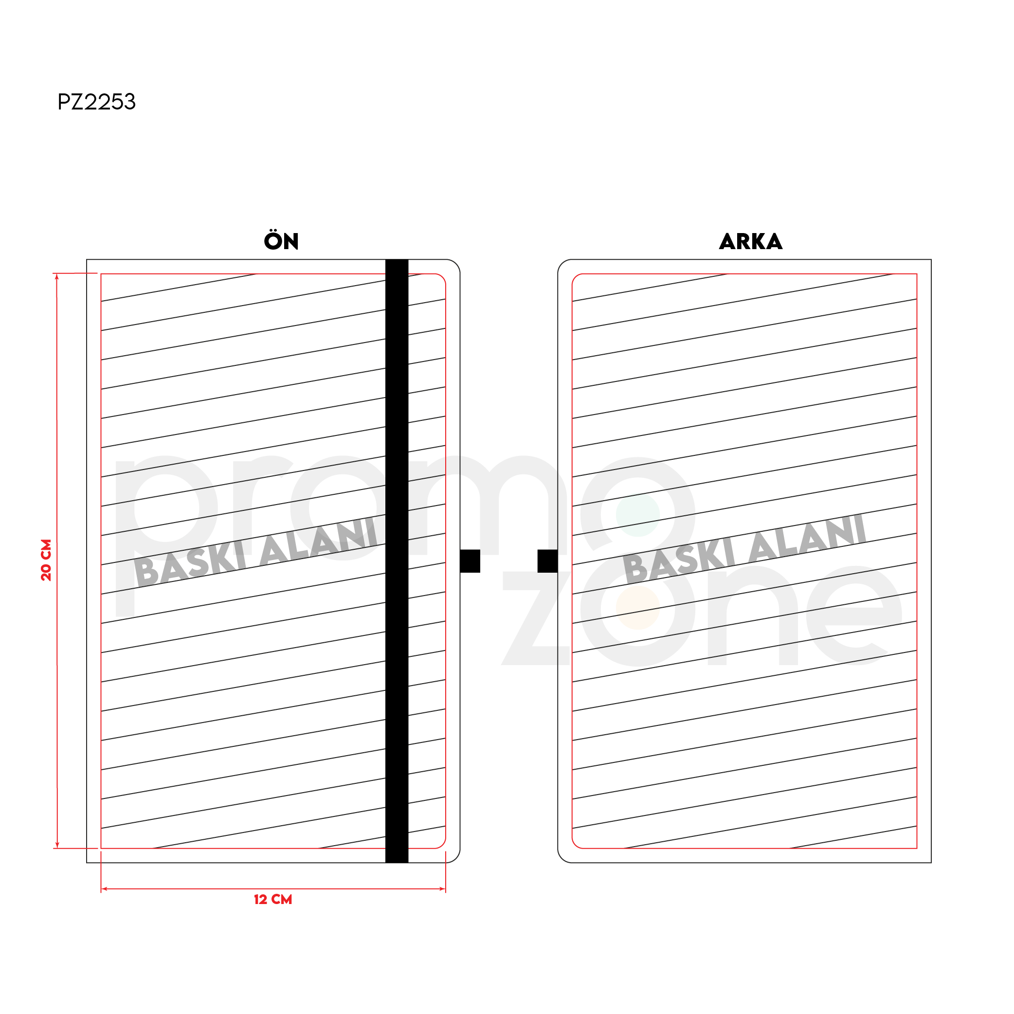 13x21 Termo Deri Tarihsiz Defter Promozone