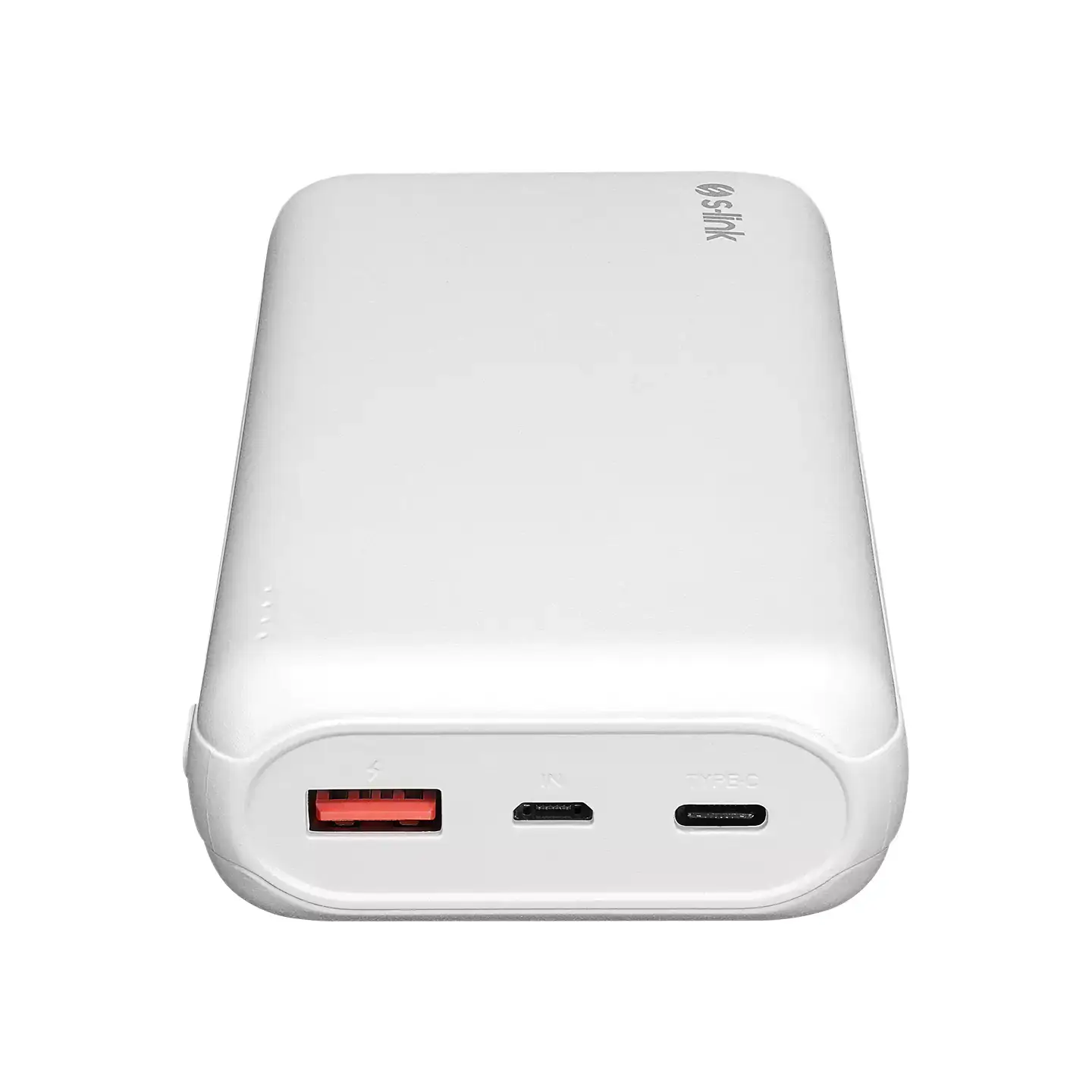 S-link G205 20000mAh Micro+Type-C+USB 18W Beyaz Taşınabilir Pil Şarj Cihazı Powerbank