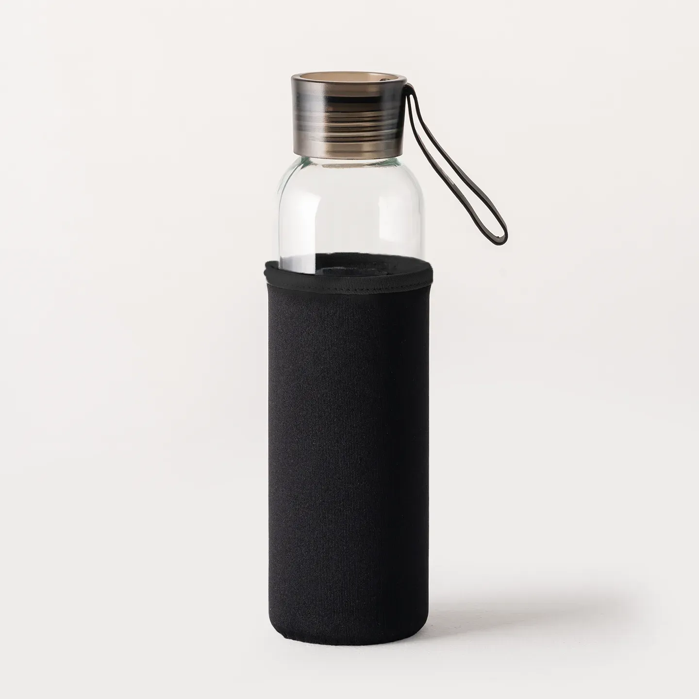 500ml Kılıflı Geri Dönüştürülmüş Cam Su Şişesi Promozone