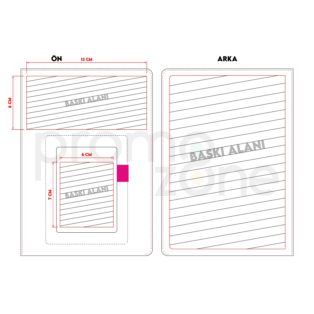15 x 21 cm Termo PU Sert Kapaklı Tarihsiz Defter, 224 Sayfa, 70 gr Ivory Krem Çizgili İç Kağıt, Kart ve Telefon Bölmeli, Kalem Tutuculu Promozone