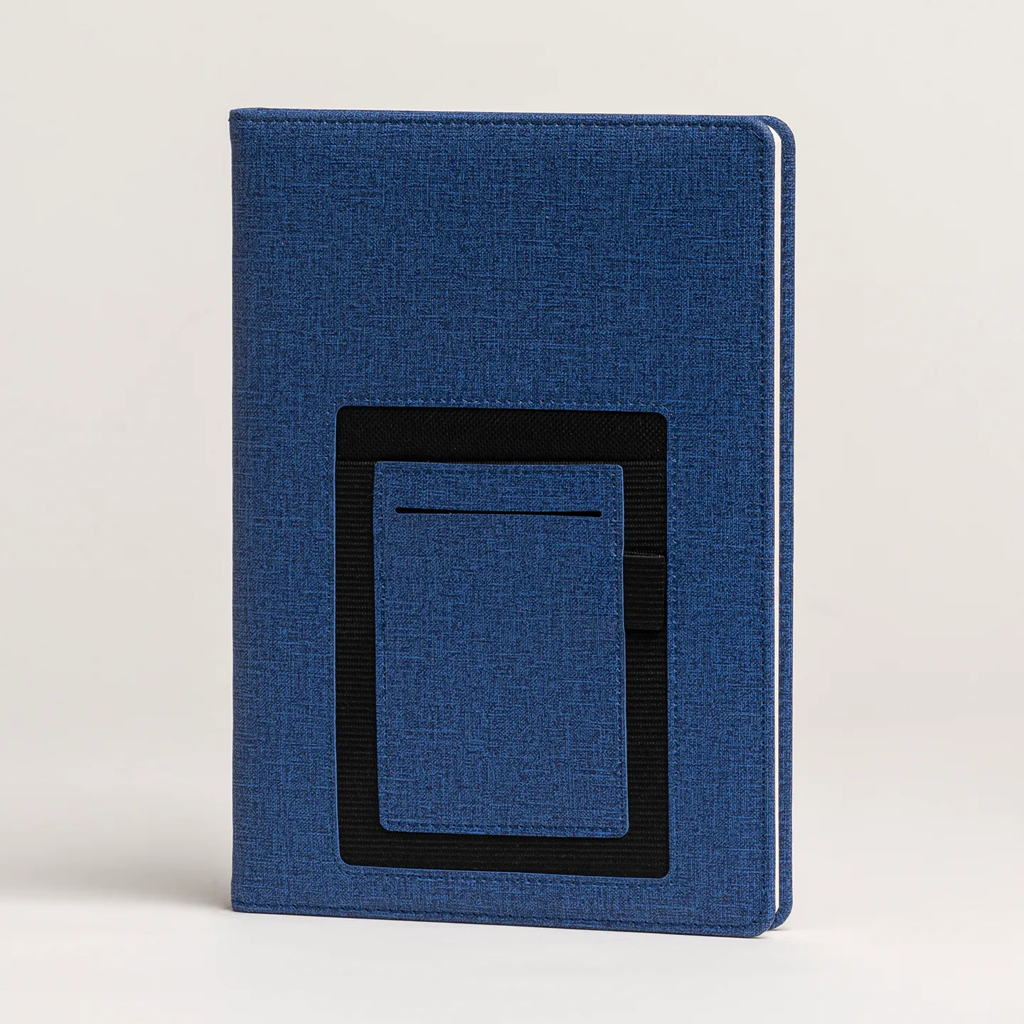 15 x 21 cm Termo PU Sert Kapaklı Tarihsiz Defter, 224 Sayfa, 70 gr Ivory Krem Çizgili İç Kağıt, Kart ve Telefon Bölmeli, Kalem Tutuculu