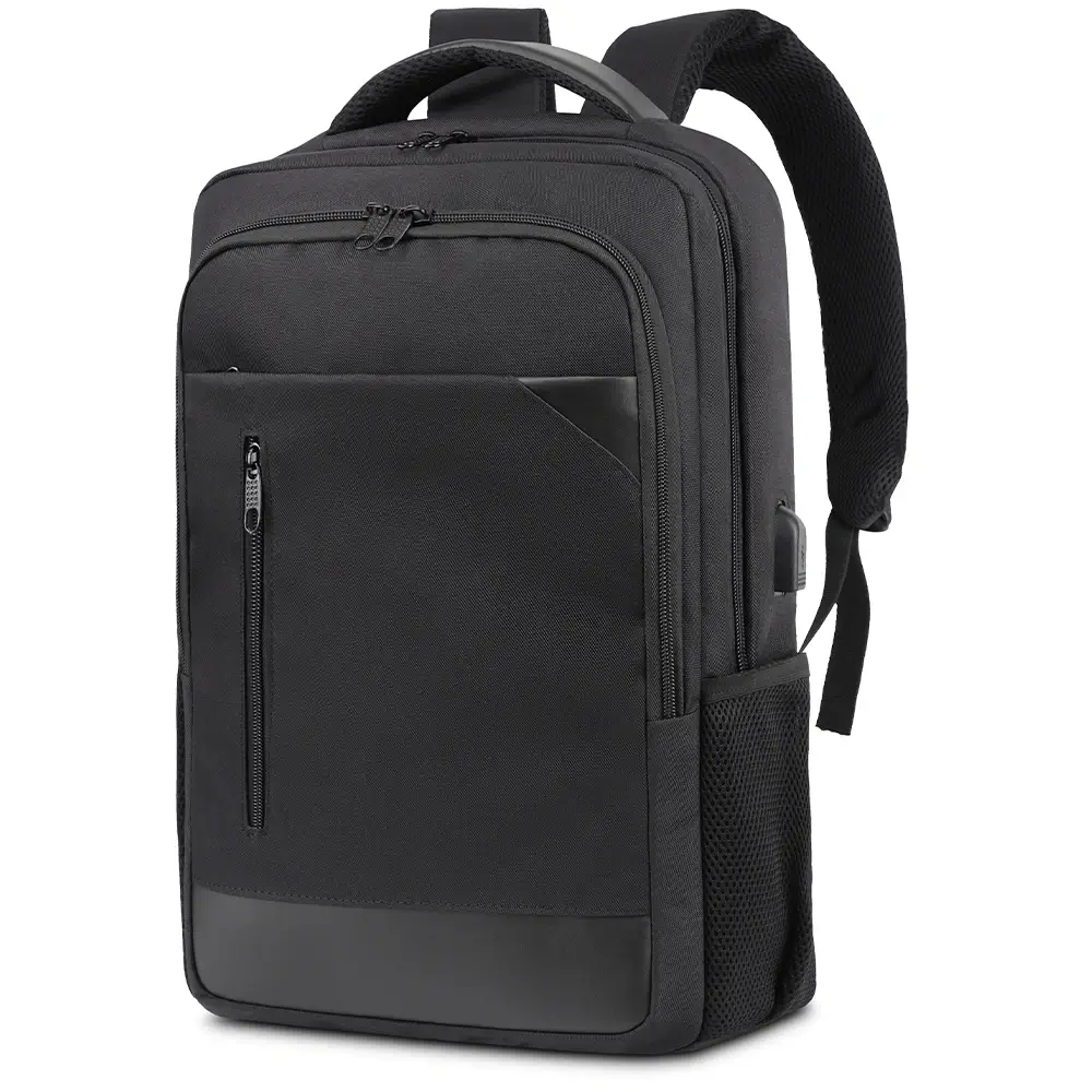 Stoklu Özel Üretim Laptop Bölmeli USB Şarj Girişli Promosyon Sırt Çantası