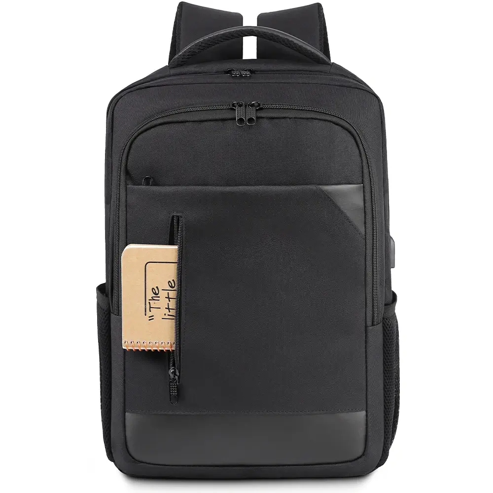 Stoklu Özel Üretim Laptop Bölmeli USB Şarj Girişli Promosyon Sırt Çantası