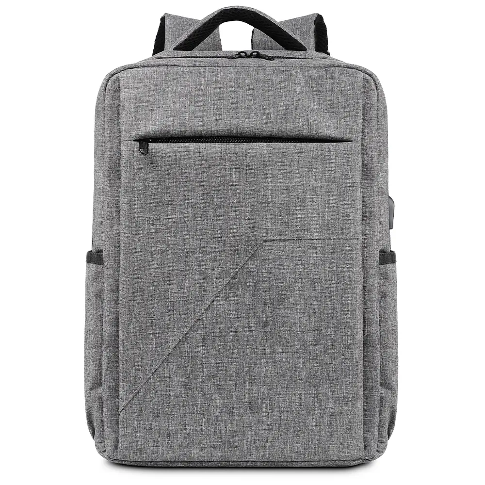Stoklu Özel Üretim Laptop Bölmeli USB Şarj Girişli Promosyon Sırt Çantası