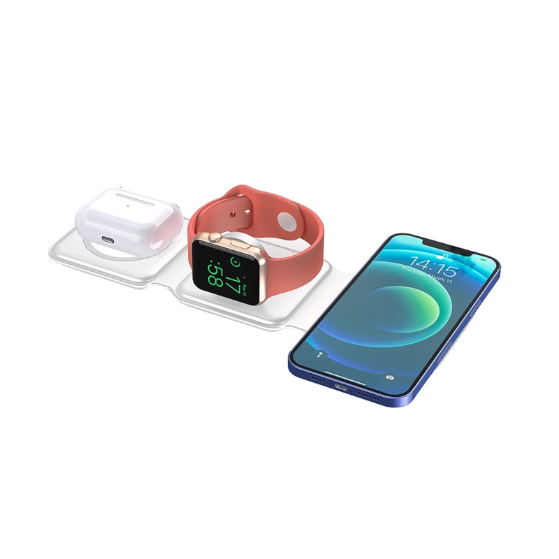 Katlanır Çoklu Kablosuz Wireless Şarj Standı Promozone