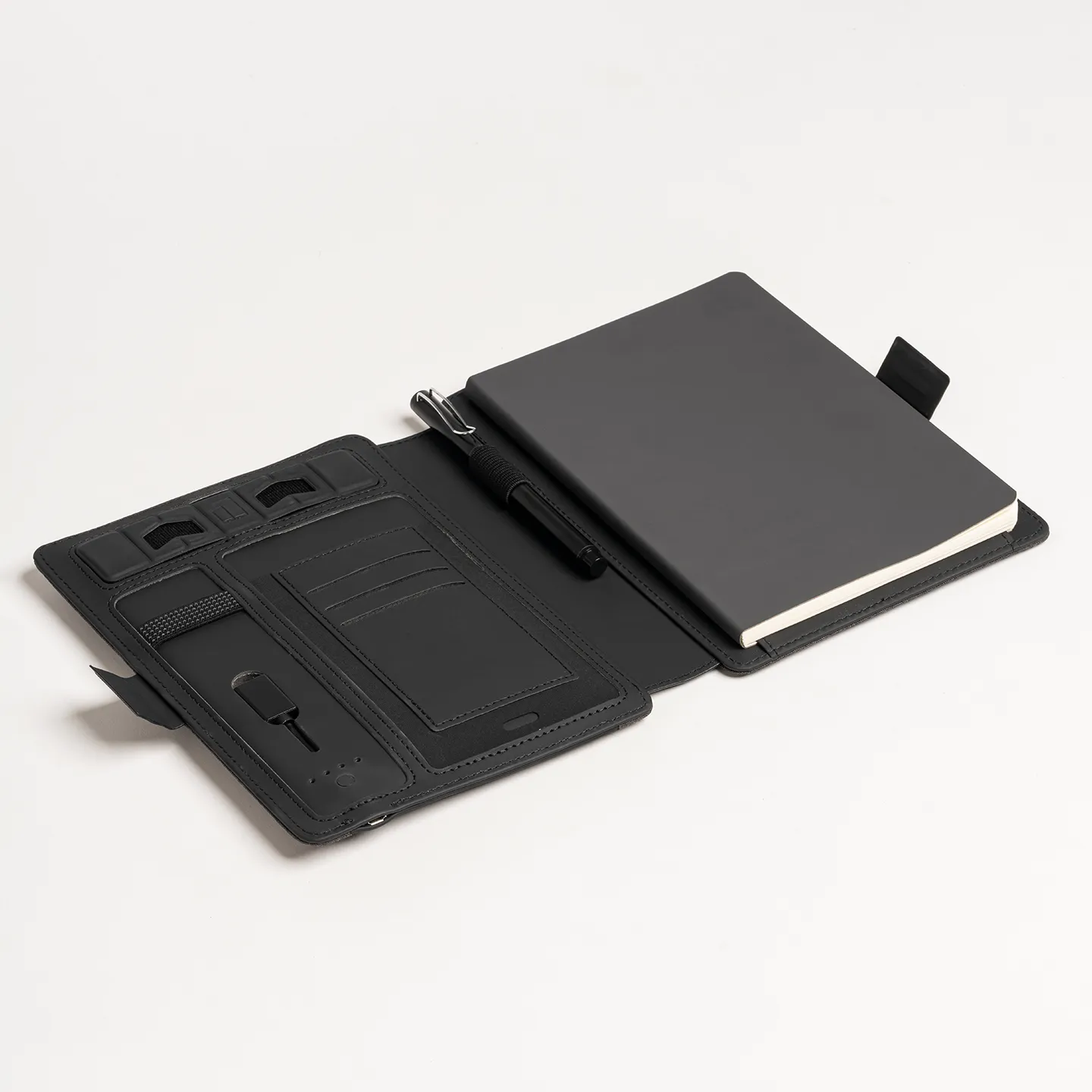 6.500 mAh Wireless Kablosuz Şarj Özellikli Organizer Ajanda Powerbank