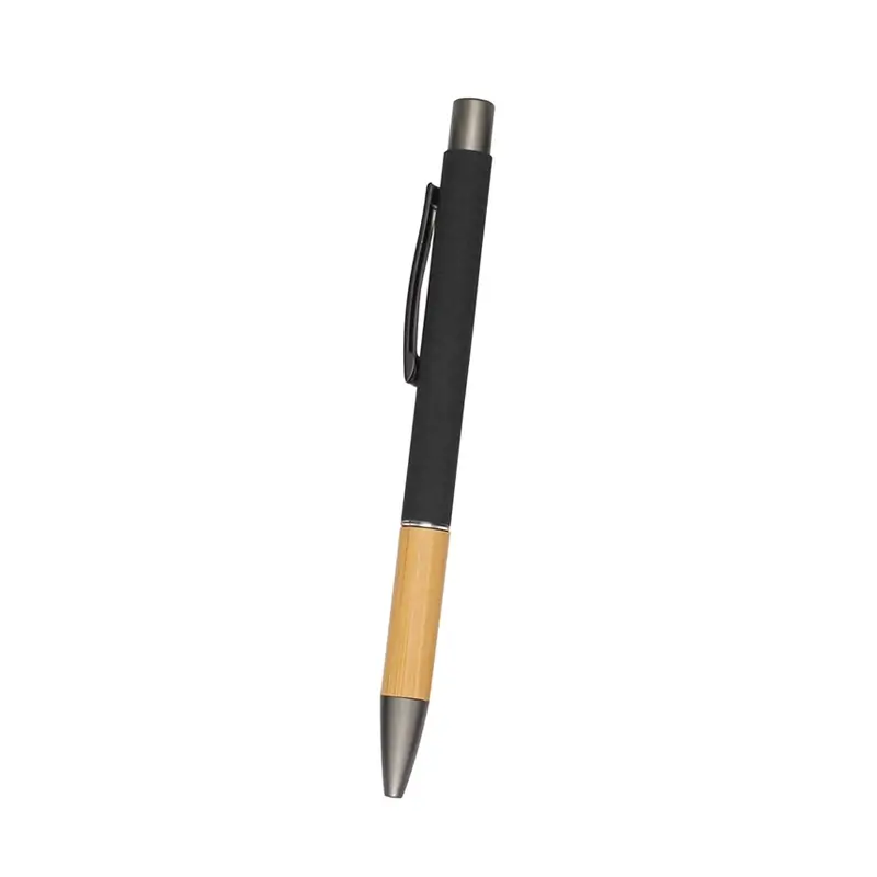Bambu Rubber Gövdeli Metal Tükenmez Kalem