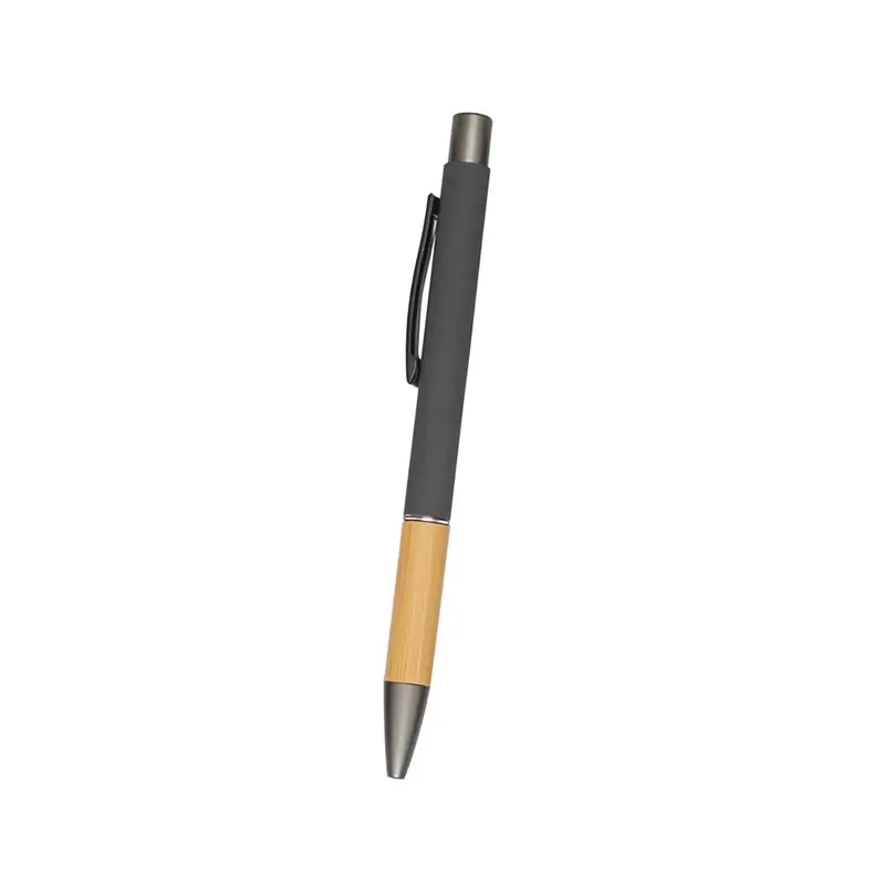 Bambu Rubber Gövdeli Metal Tükenmez Kalem