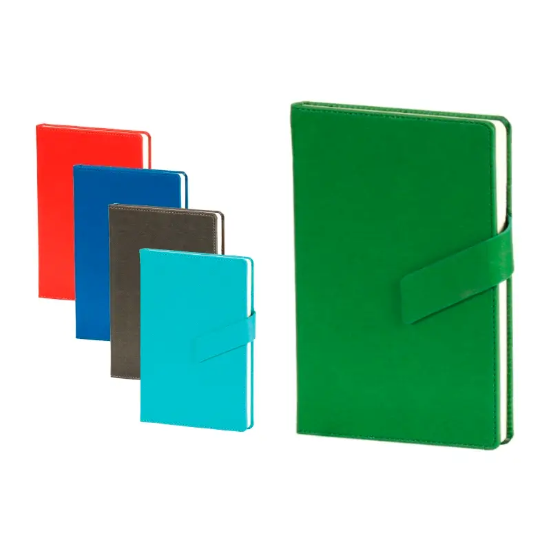 13 x 21 cm Termo PU Sert Kapaklı Tarihsiz Defter, 224 Sayfa, 70 gr Ivory Çizgili İç Kağıt, Mıknatıslı Toka Promozone