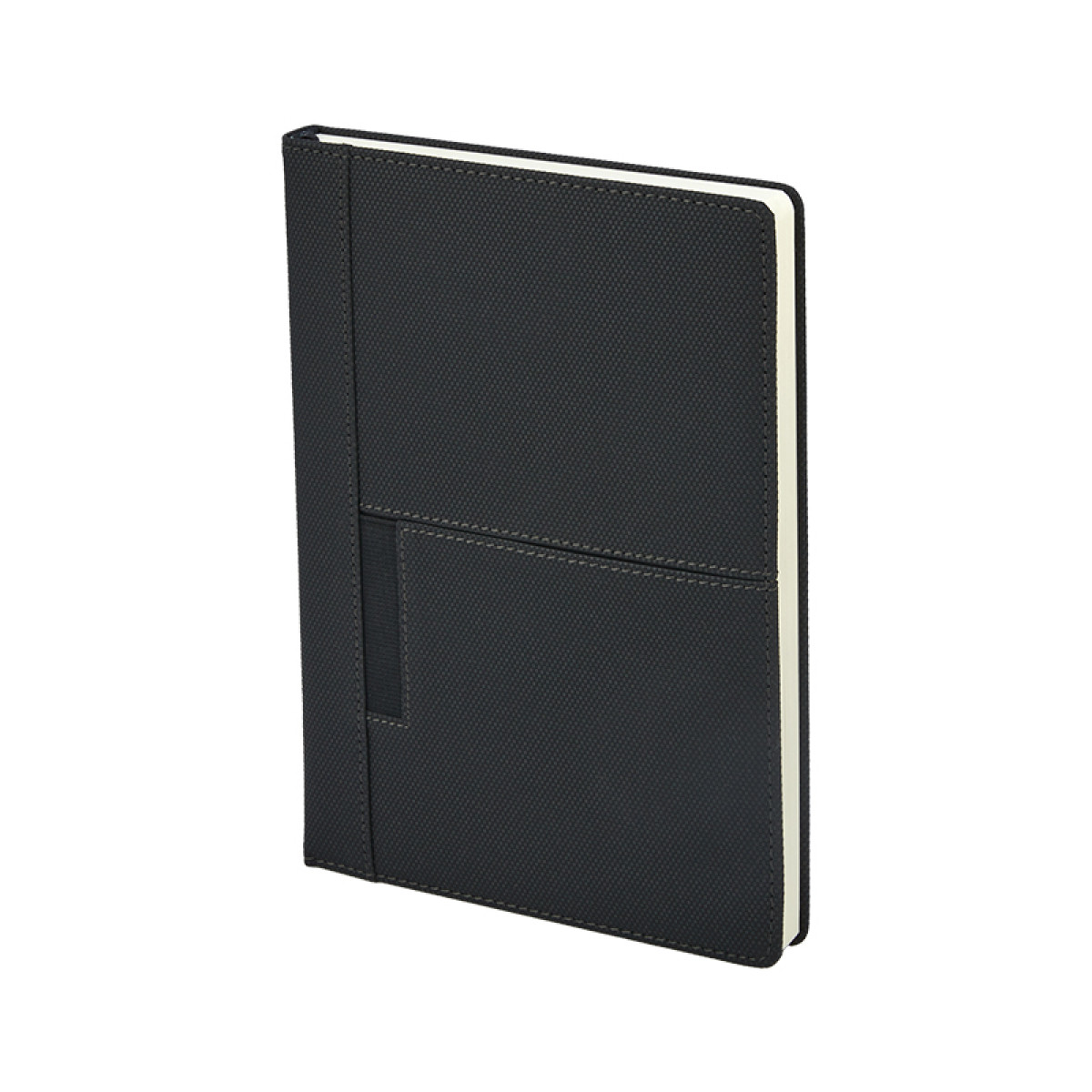 15 x 21 cm Termo Deri Sert Kapaklı Tarihsiz Defter, 224 Sayfa, 80 gr Çizgili İç Kağıt, Telefon - Kart - Kalem Cepli