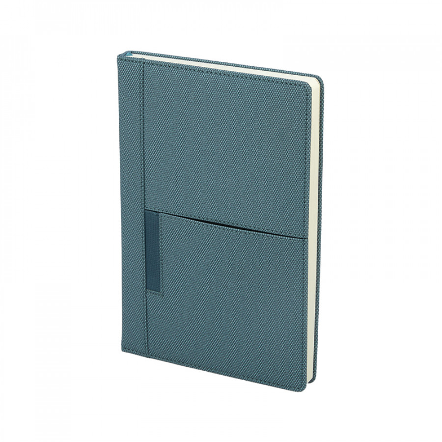 15 x 21 cm Termo Deri Sert Kapaklı Tarihsiz Defter, 224 Sayfa, 80 gr Çizgili İç Kağıt, Telefon - Kart - Kalem Cepli Promozone