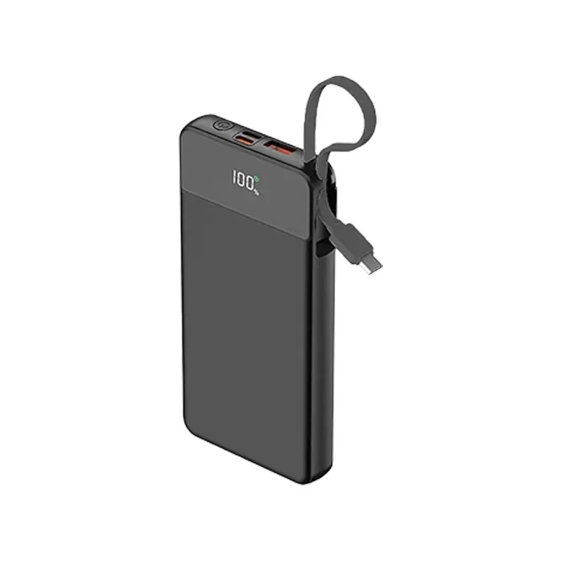 10000 mAh Dahili Kablolu 22,5W Hızlı Şarj Özellikli Powerbank
