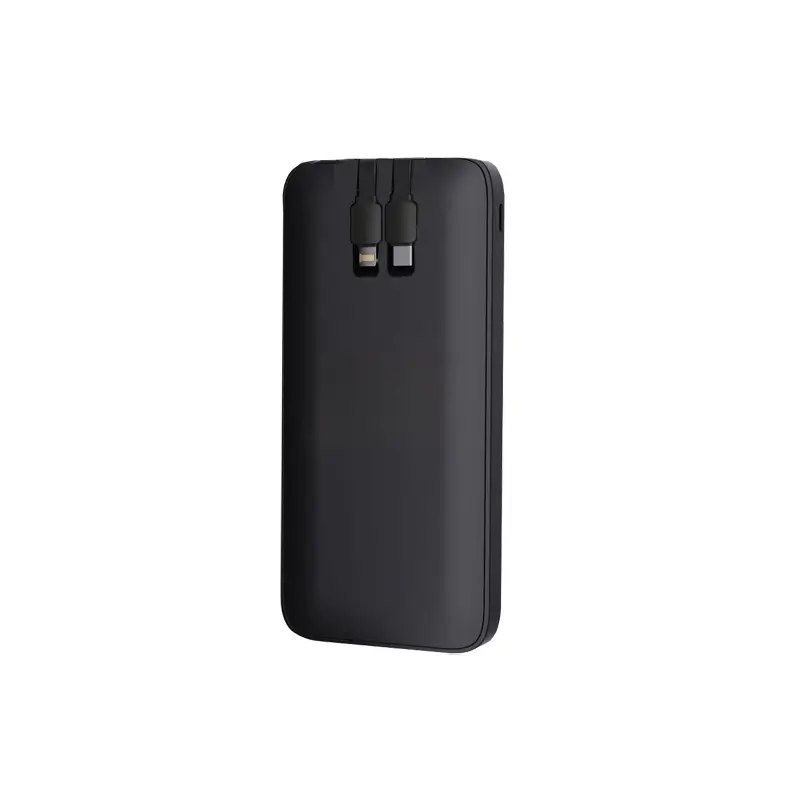 10.000 mAh Dahili Kablolu LED Logolu Powerbank