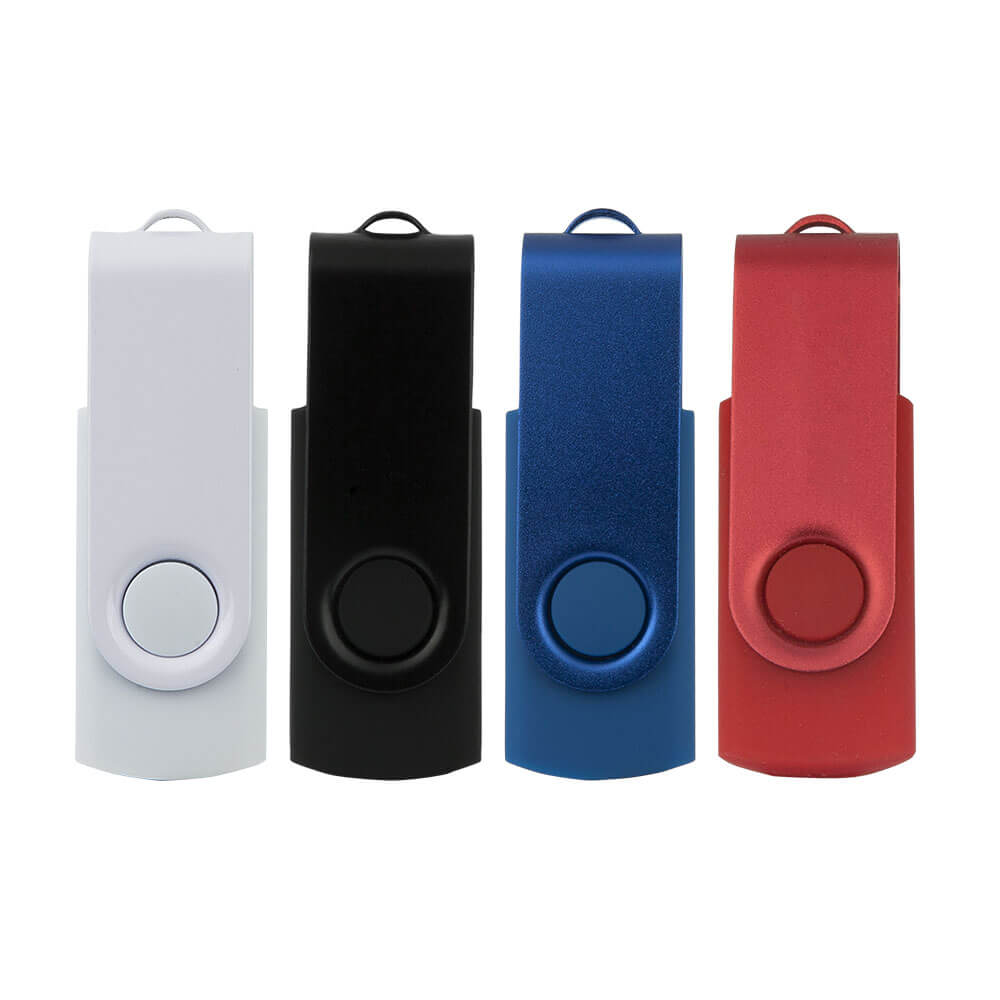 16 GB Renkli Baskı Döner Metal Başlıklı USB Bellek Promozone
