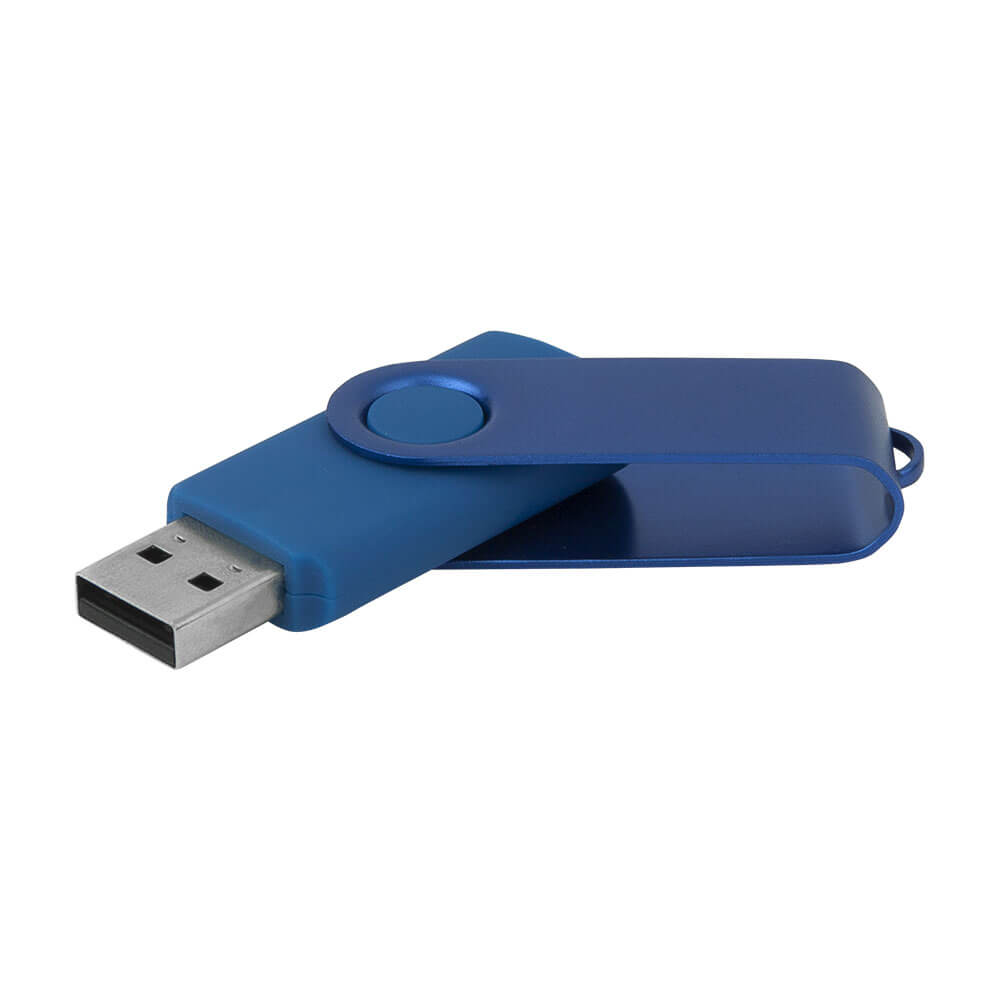 16 GB Renkli Baskı Döner Metal Başlıklı USB Bellek