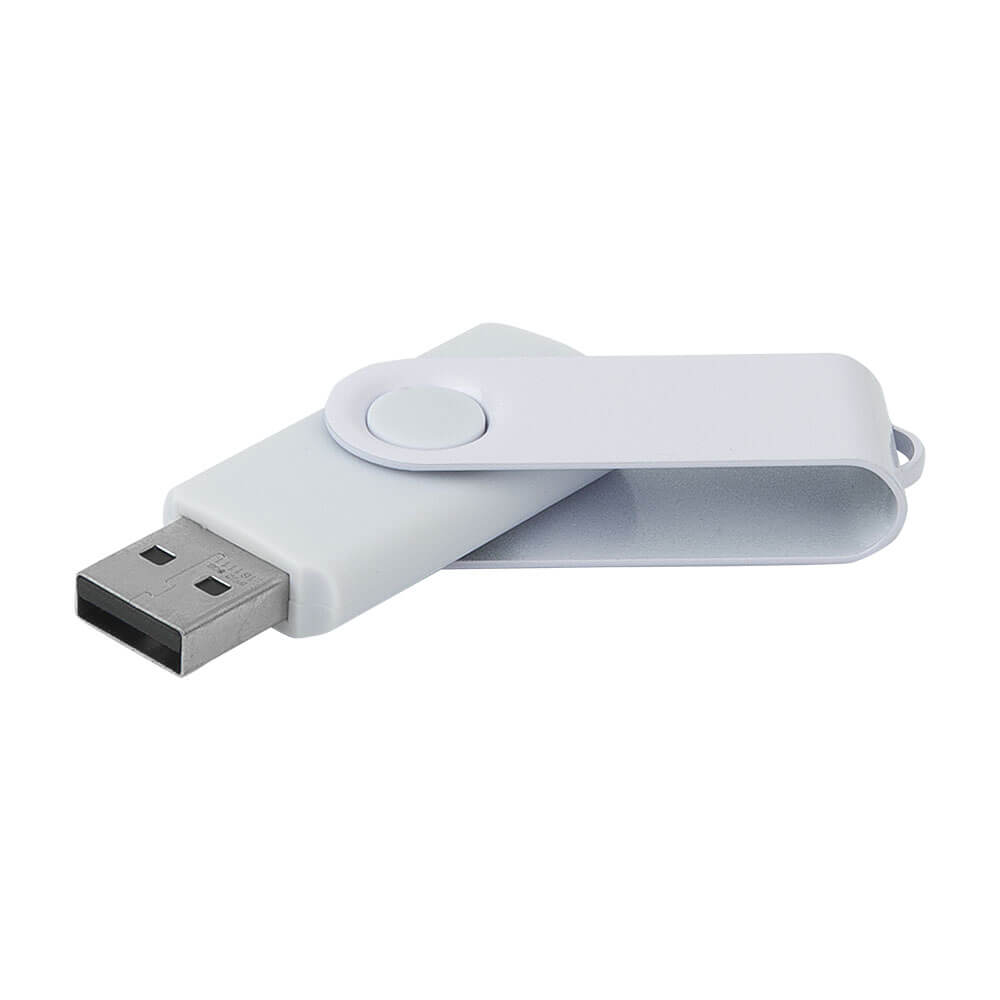 16 GB Renkli Baskı Döner Metal Başlıklı USB Bellek