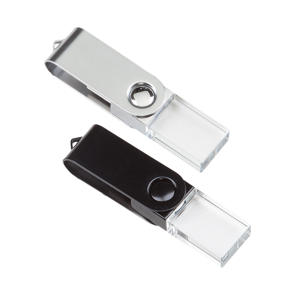 32 GB Döner Metal Başlıklı Kristal USB Bellek Promozone