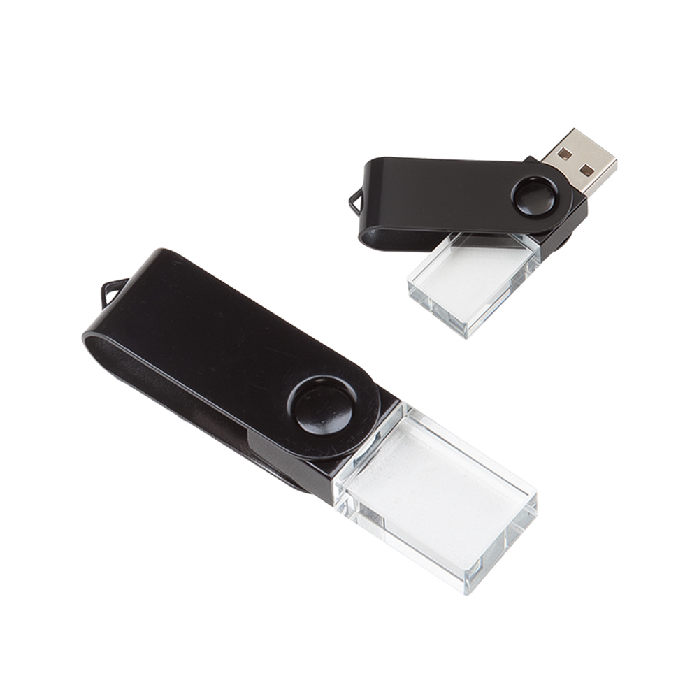32 GB Döner Metal Başlıklı Kristal USB Bellek