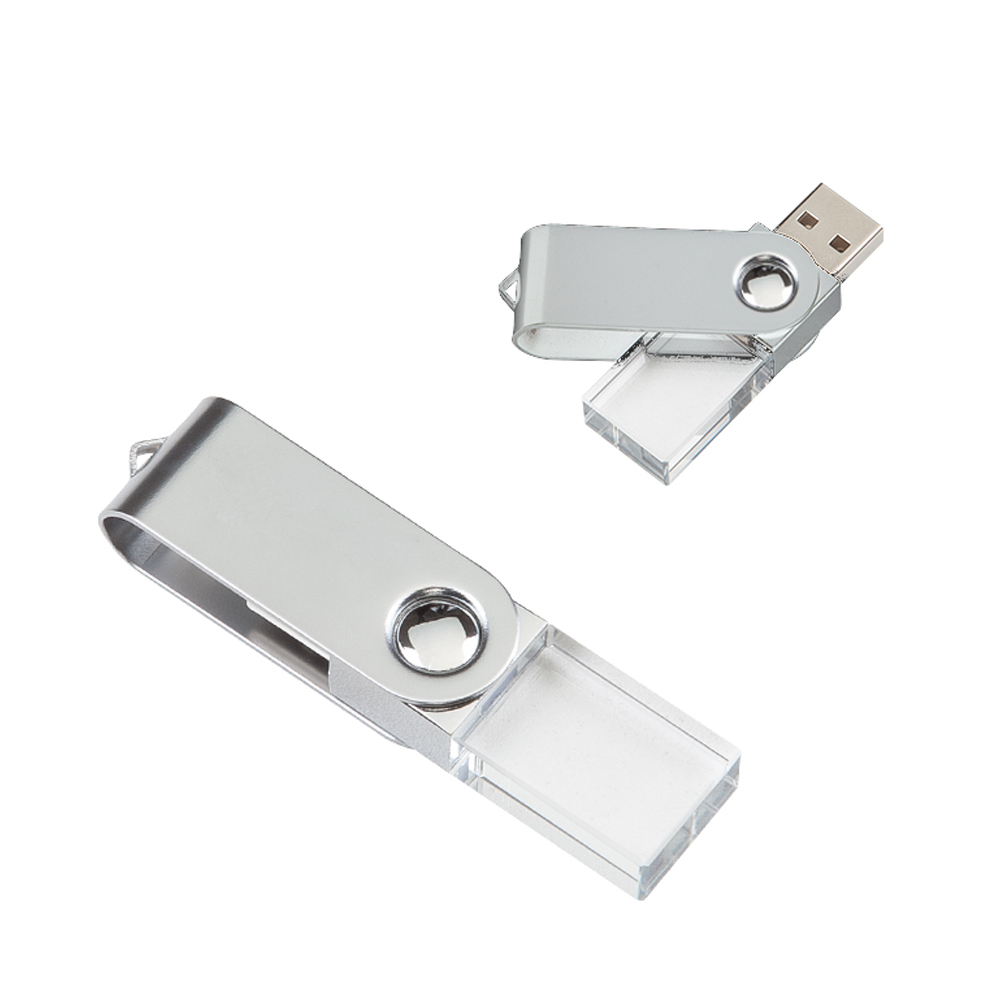 32 GB Döner Metal Başlıklı Kristal USB Bellek