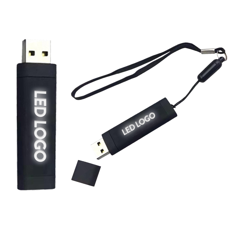 32GB Plastik Rubber Gövde Led Logo Özellikli USB Bellek Promozone
