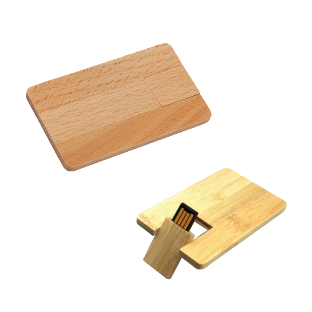 32 GB Ahşap Kart USB Bellek Promozone
