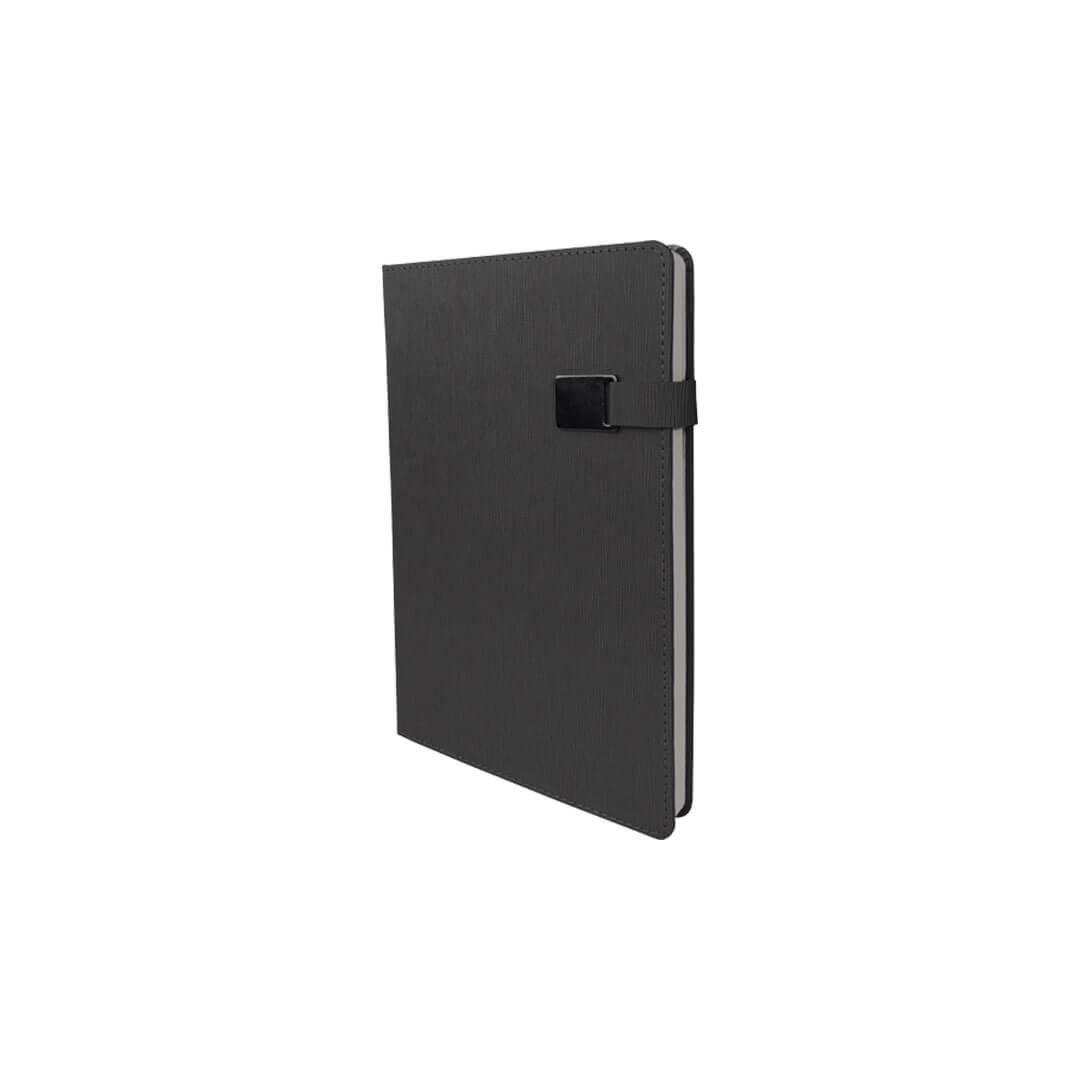 13 x 21 cm Termo PU Sert Kapaklı Tarihsiz Defter, 224 Sayfa, 80 gr Ivory Krem Çizgili İç Kağıt, Metal Tokalı