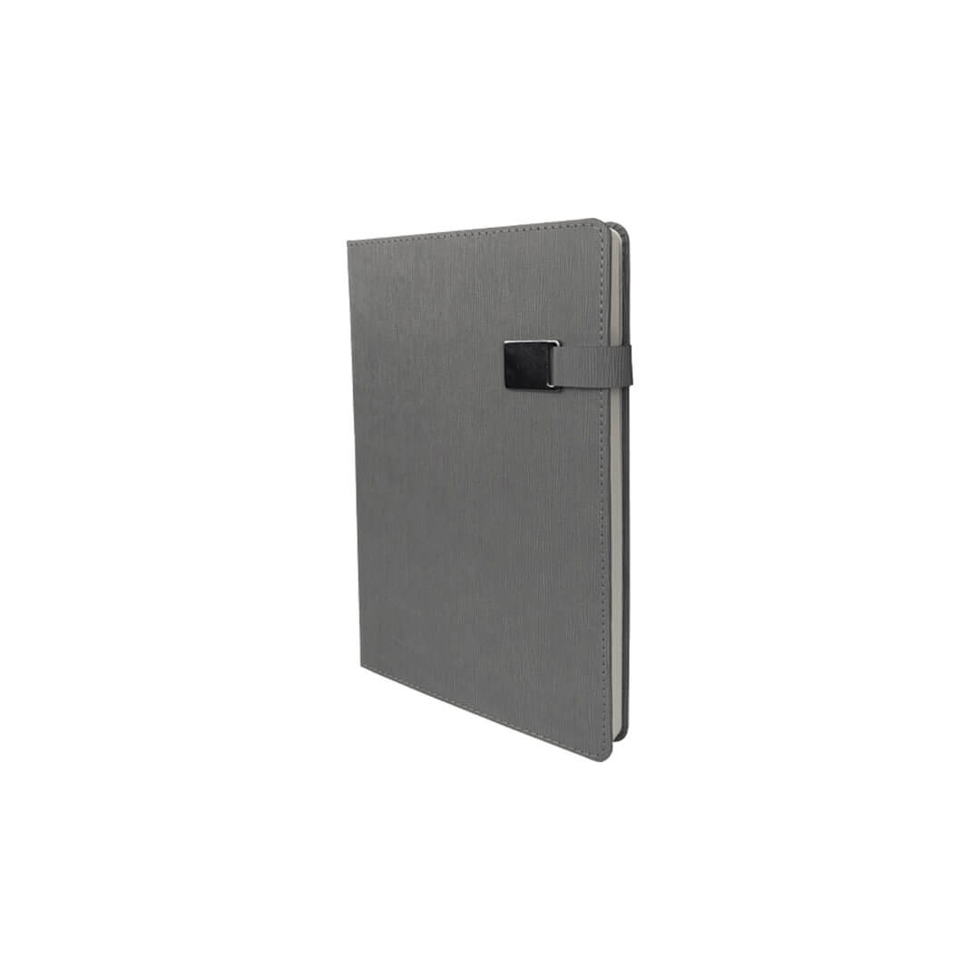13 x 21 cm Termo PU Sert Kapaklı Tarihsiz Defter, 224 Sayfa, 80 gr Ivory Krem Çizgili İç Kağıt, Metal Tokalı