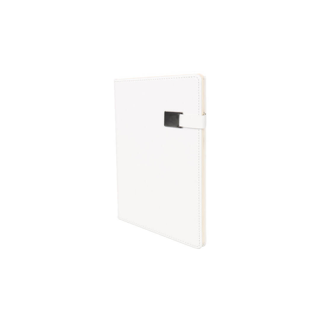 13 x 21 cm Termo PU Sert Kapaklı Tarihsiz Defter, 224 Sayfa, 80 gr Ivory Krem Çizgili İç Kağıt, Metal Tokalı