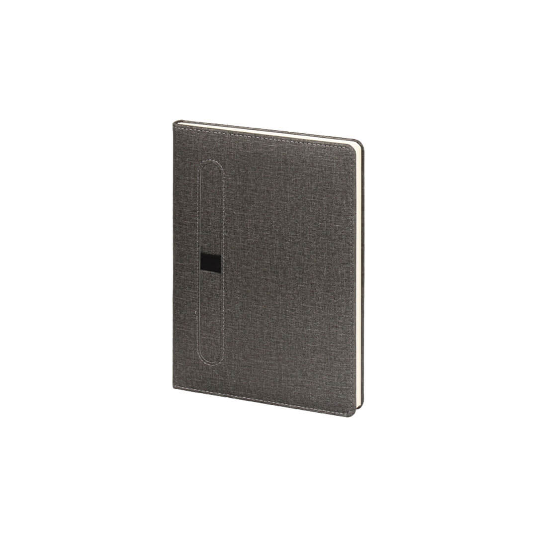 15 x 21 cm Termo PU Sert Kapaklı Tarihsiz Defter, 224 Sayfa, 70gr. Ivory Krem Çizgili İç Kağıt, Kalem Tutuculu, Esnek Lastikli