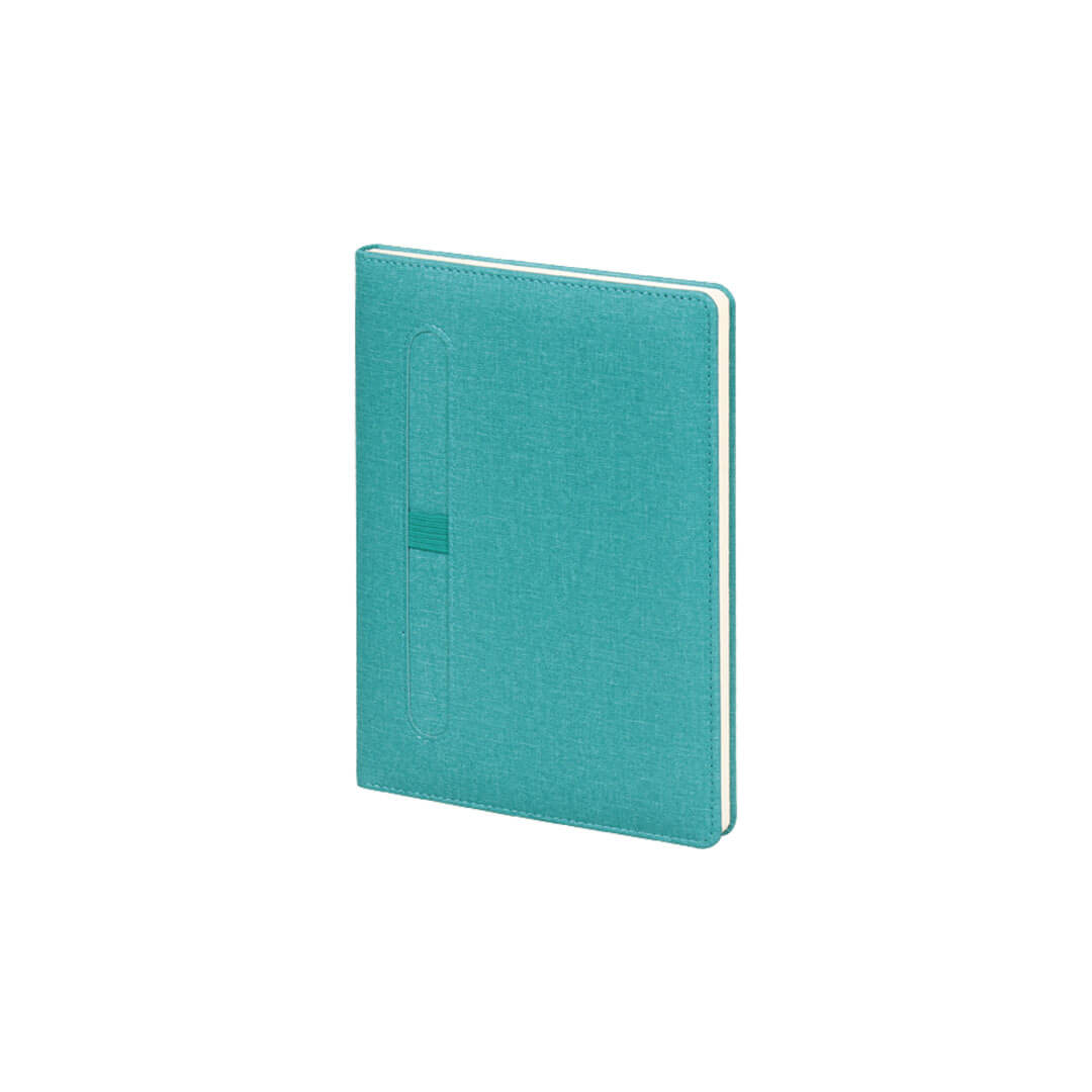 15 x 21 cm Termo PU Sert Kapaklı Tarihsiz Defter, 224 Sayfa, 70gr. Ivory Krem Çizgili İç Kağıt, Kalem Tutuculu, Esnek Lastikli