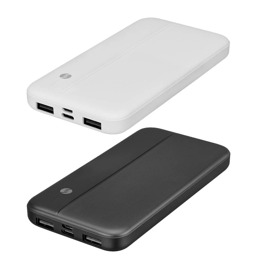S-link IP-G10N 10000mAh Micro+Type C Girişli Powerbank Beyaz Taşınabilir Pil Şarj Cihazı