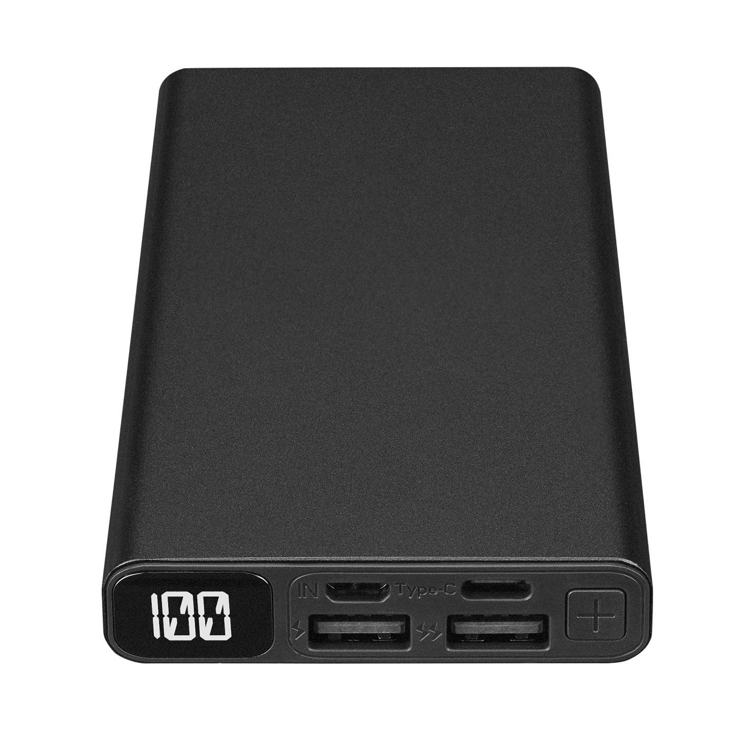 S-link IP-K27 10000mAh 2*USB+Micro+Type-C Metal Kasa Siyah LCD Ekranlı Taşınabilir Pil Şarj Cihazı Promozone