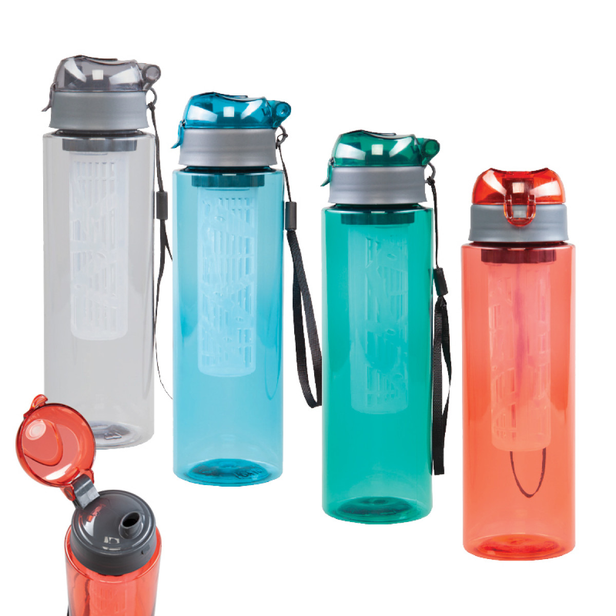 500 ML Detoks Filtreli Plastik Su Şişesi Promozone