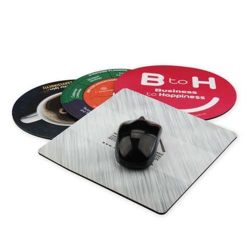 20 x 20 cm Standart Logo Baskılı Mouse Pad Promozone