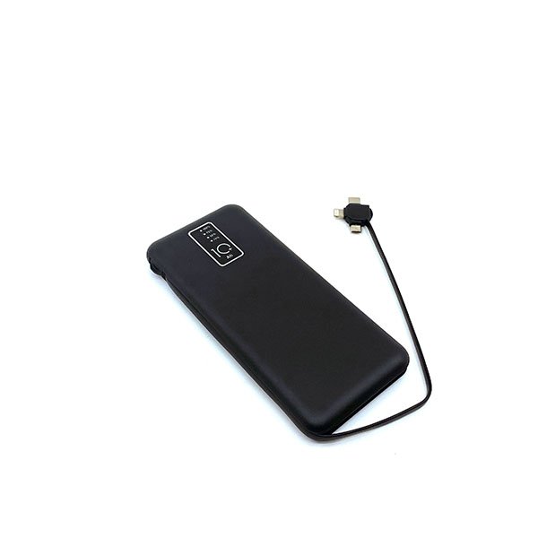 10000 mAh Dahili Kablolu Powerbank Şarj Cihazı