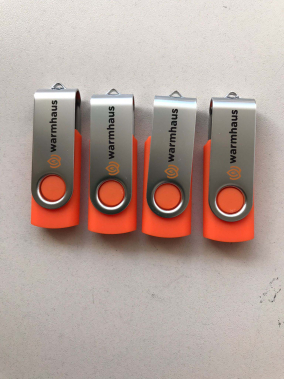 16 GB Döner Metal Başlıklı USB Bellek